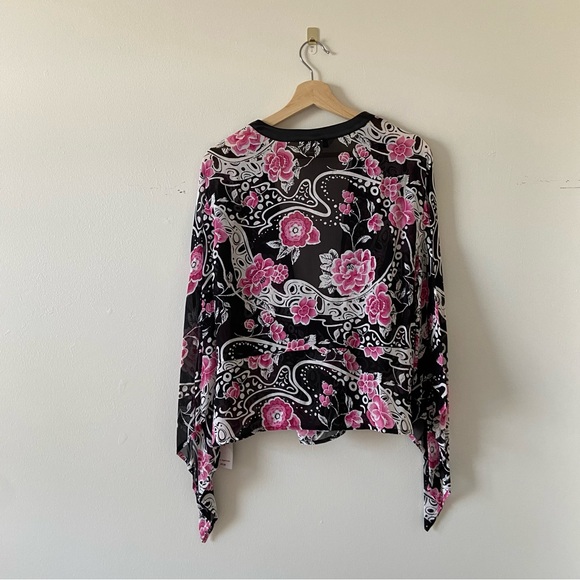 Bianca Nygard Floral Wrap Top Blouse - Picture 4 of 7